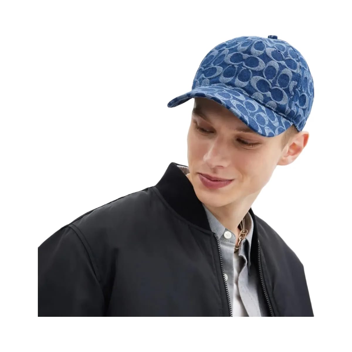 Coach Signature Denim Baseball Hat Denim
