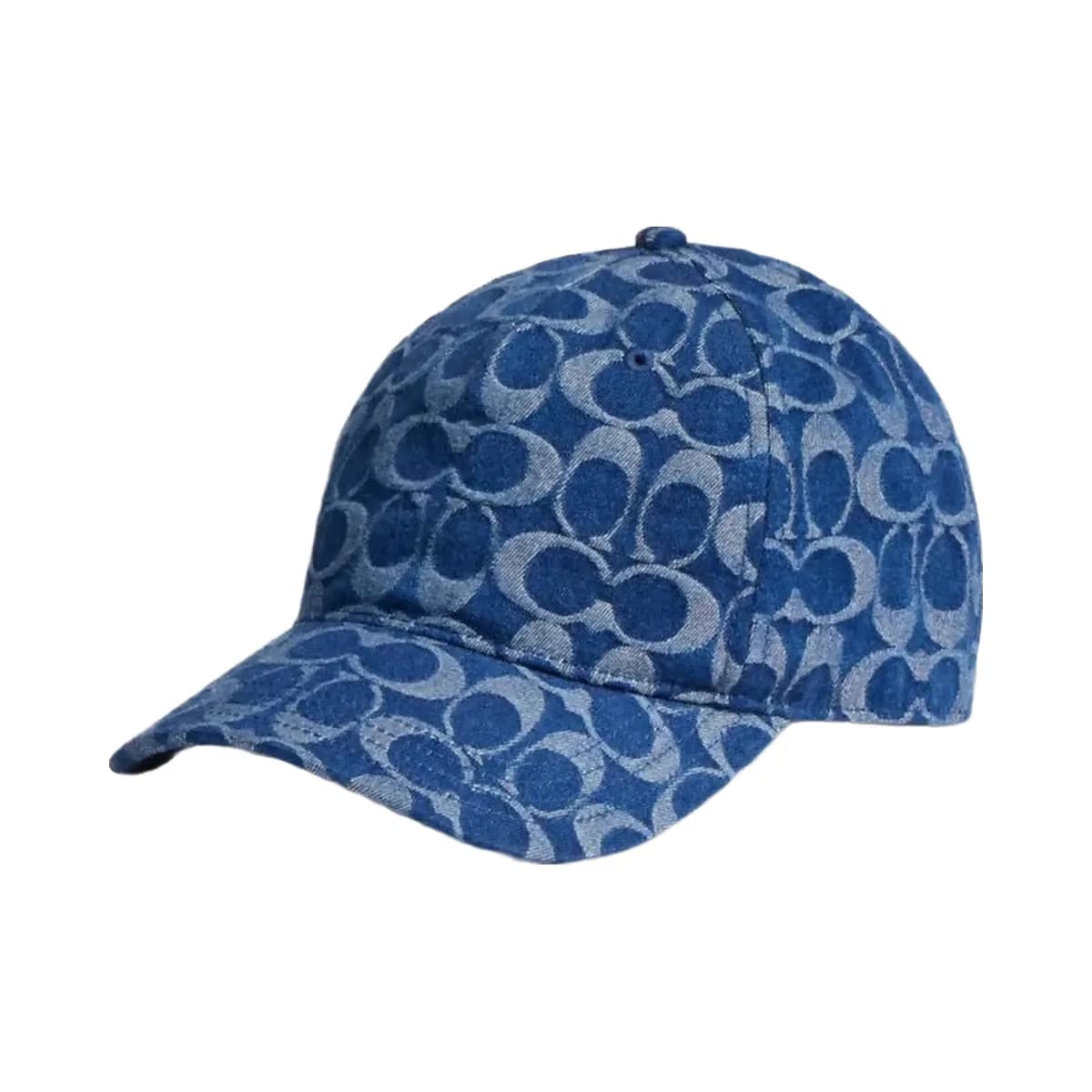 Coach Signature Denim Baseball Hat Denim