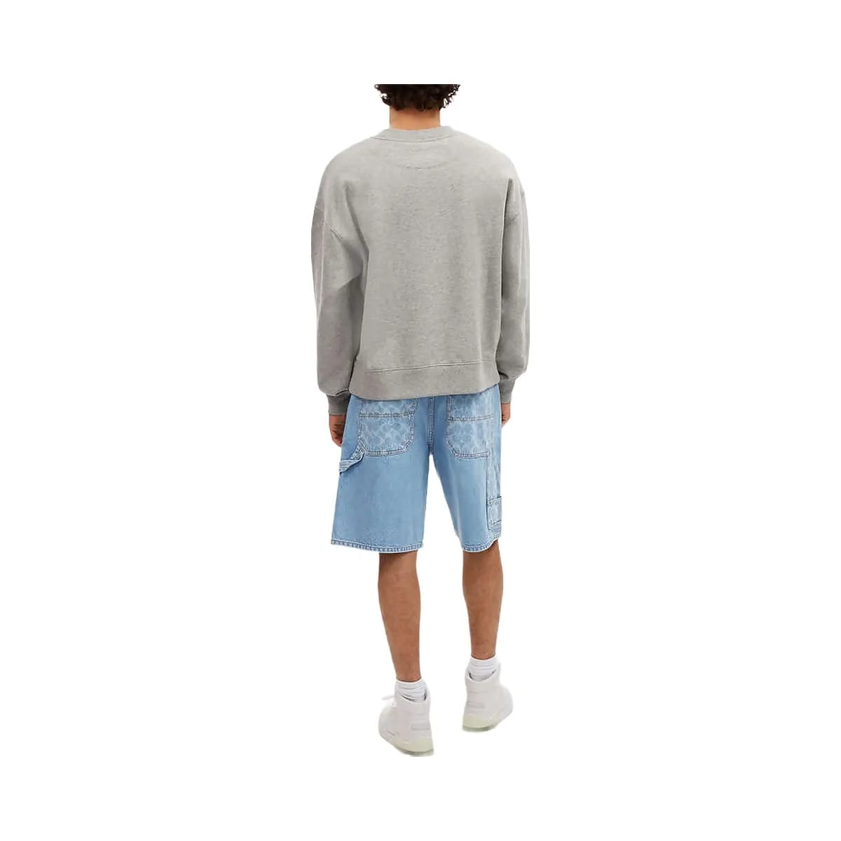 Coach Signature Denim Shorts Light Wash