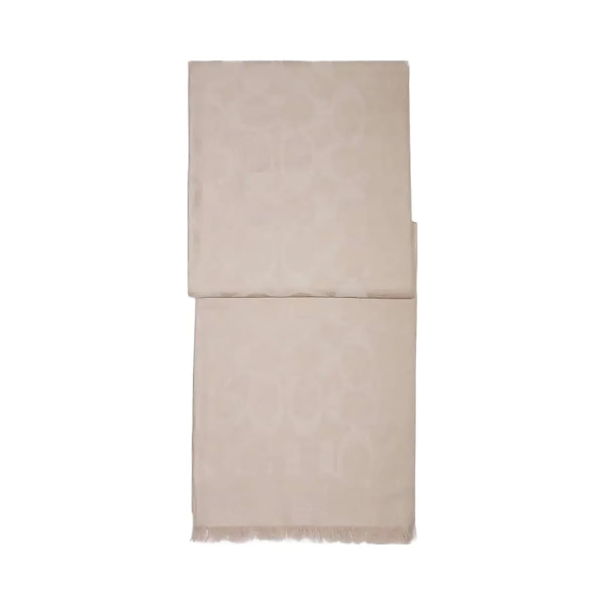 Coach Signature Wrap Wool Silk Blend-Oatmeal
