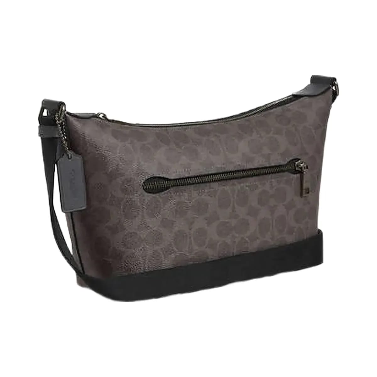 Coach Small Finn Crossbody Bag With Pouch In Signature Canvas Signature Canvas-Qb-Grey-Charcoal