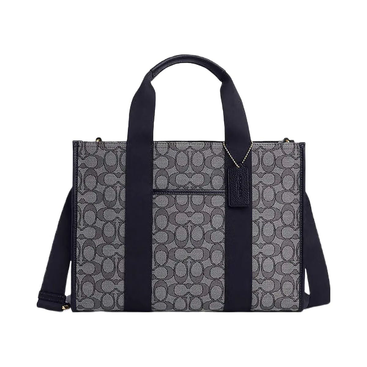 Coach Smith Tote Bag In Signature Jacquard Signature Jacquard-Gold-Navy-Midnight Navy