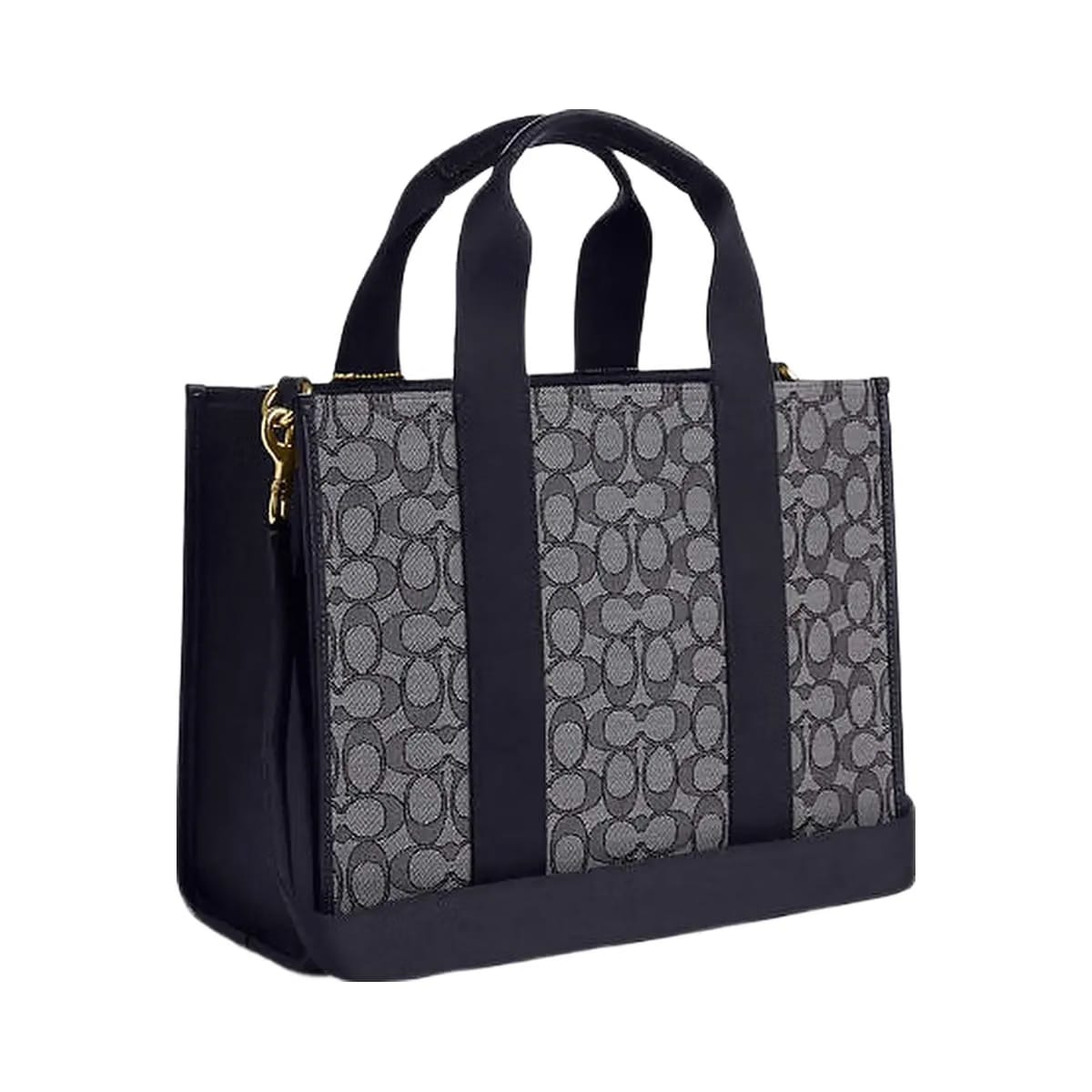 Coach Smith Tote Bag In Signature Jacquard Signature Jacquard-Gold-Navy-Midnight Navy