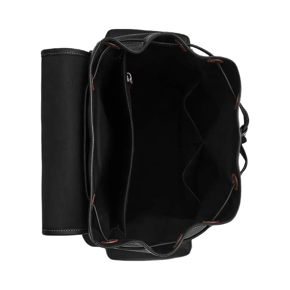 Coach Sprint Backpack Pebbled Leather-Black Copper Finish-Black-Black