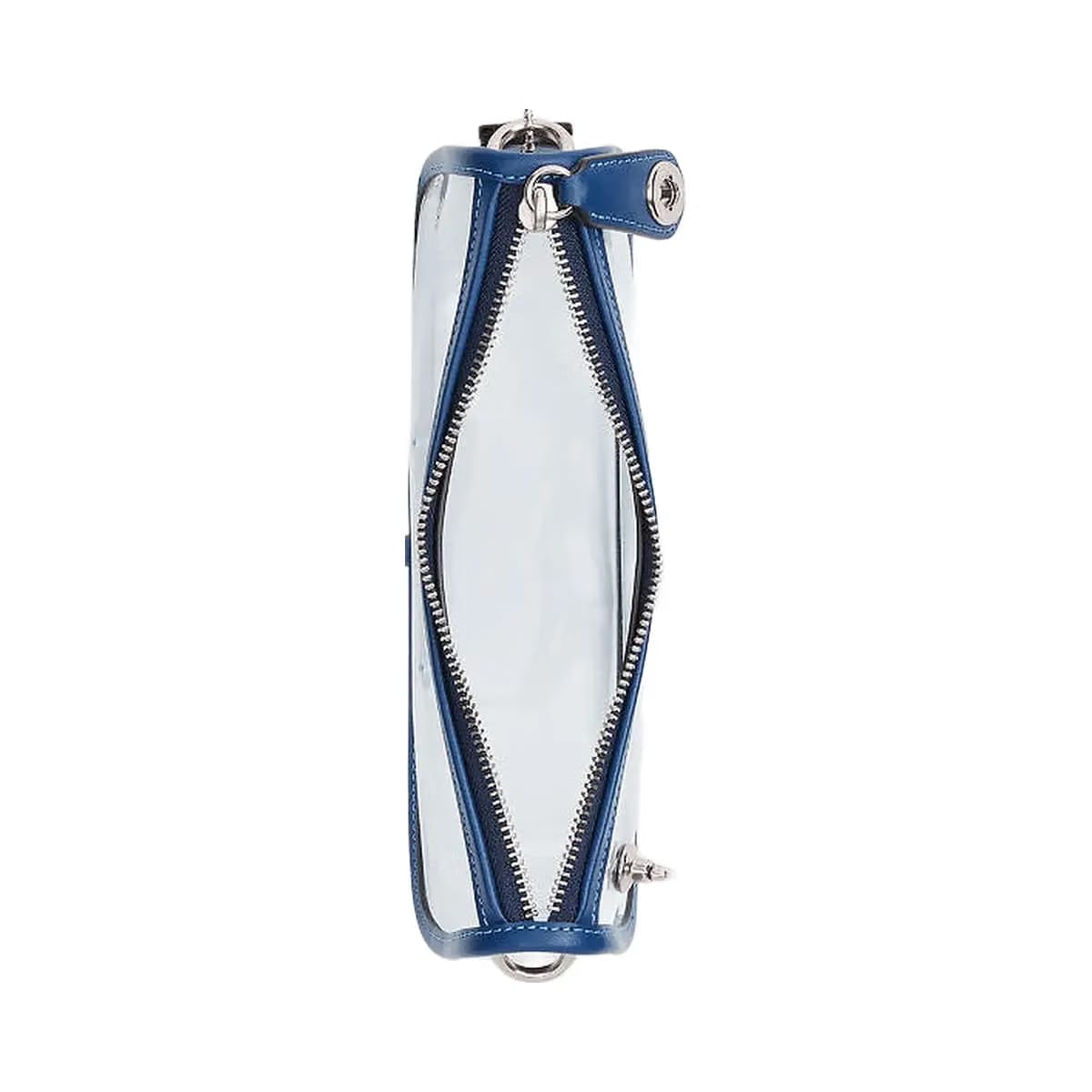 Coach Stadium Swinger Bag Signature Canvas-Silver-True Blue