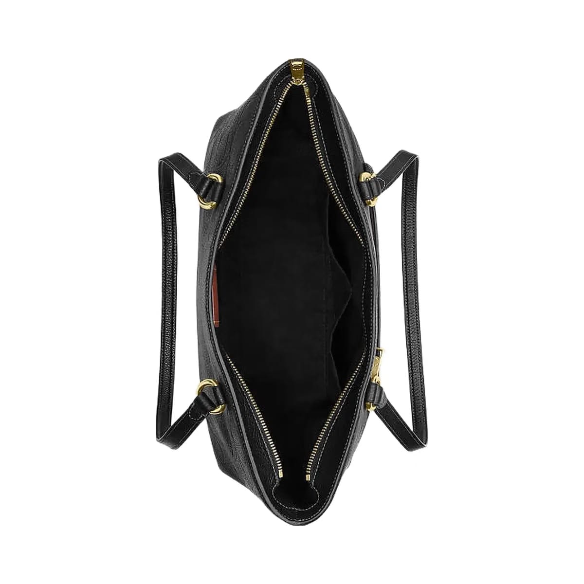 Coach Station Tote Bag In Signature Leather Pebbled Leather-Gold-Black
