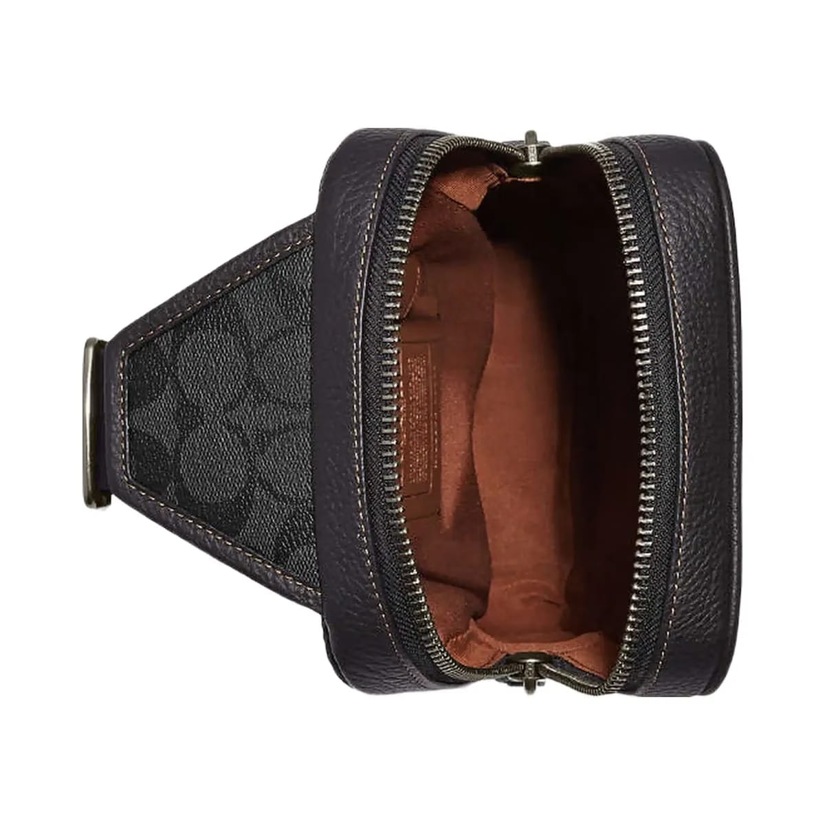 Coach Sullivan Pack In Blocked Signature Canvas in Gunmetal Khaki Charcoal