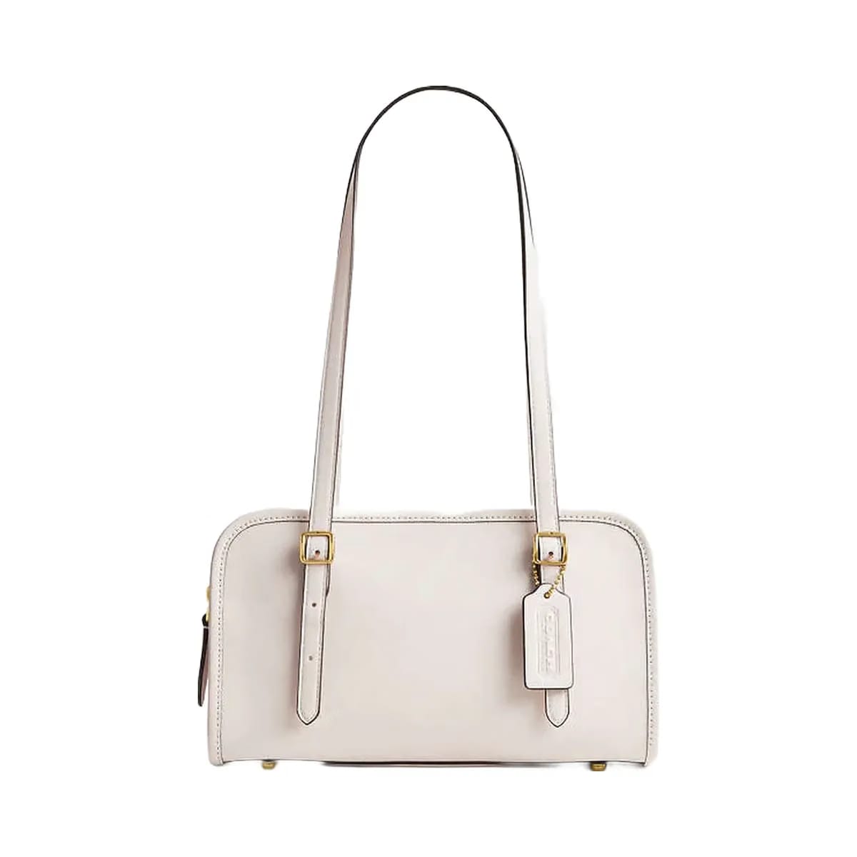Coach Swing Zip Bag Smooth Leather-Brass-Chalk