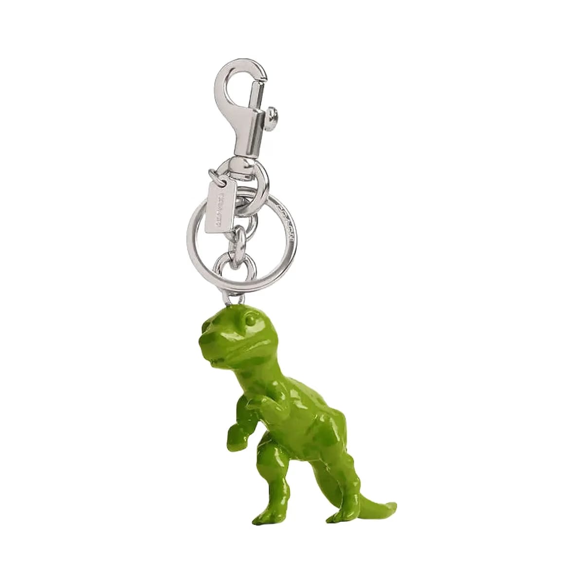 Coach T Rex Bag Charm Silver-Green