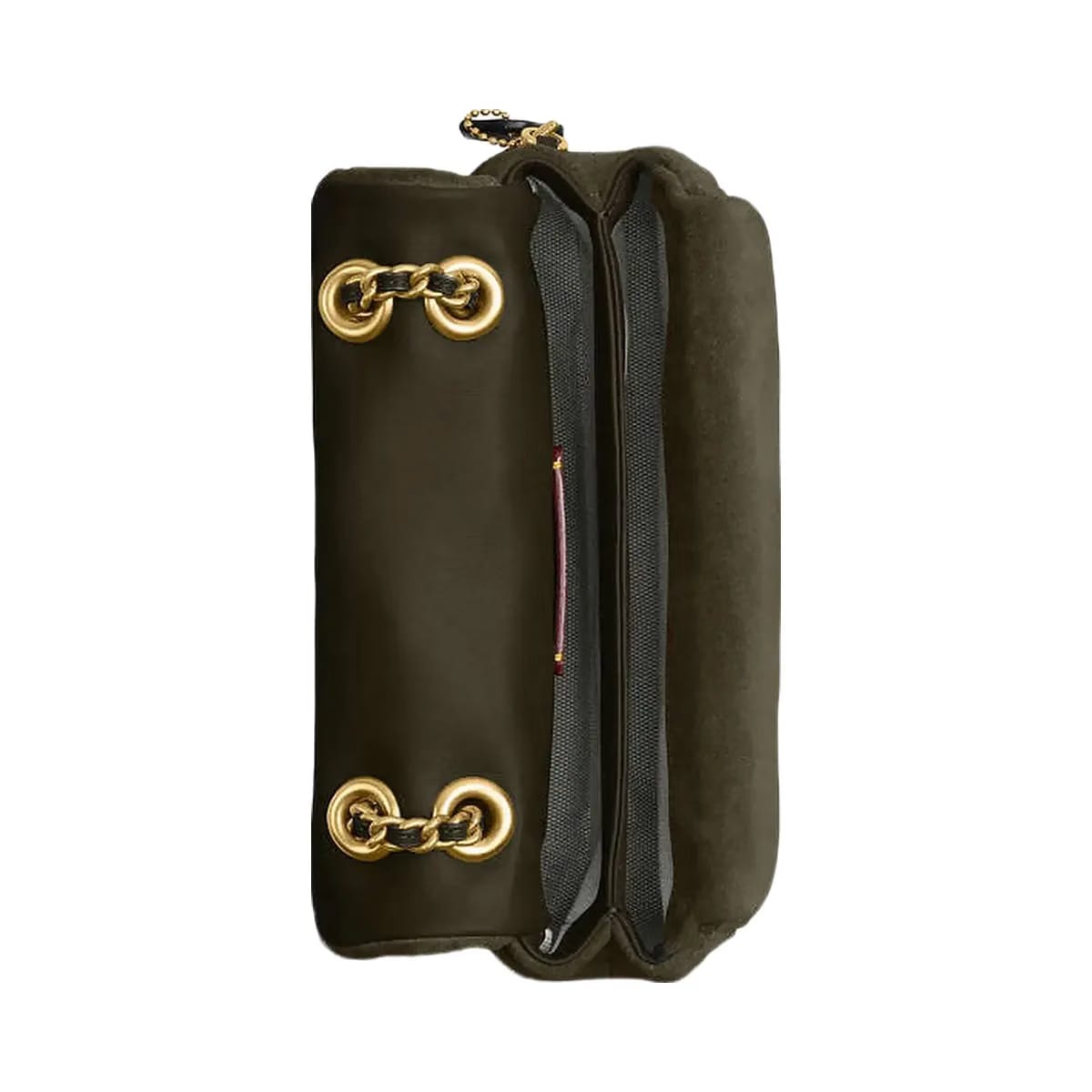 Coach Tabby Shoulder Bag 20 With Quilting Brass-Olive