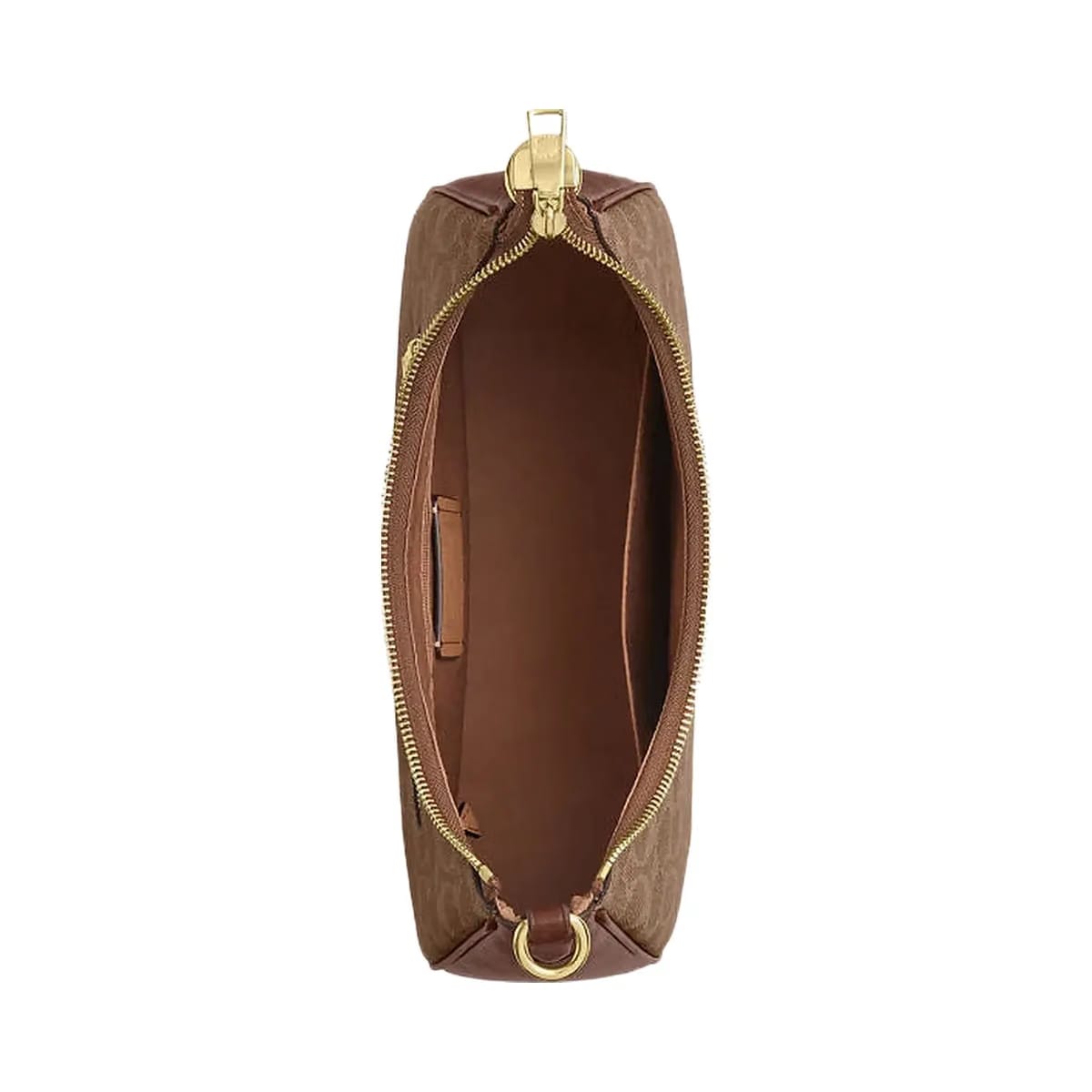 Coach Teri Hobo Bag In Signature Canvas Signature Canvas-Gold-Tan-Brown