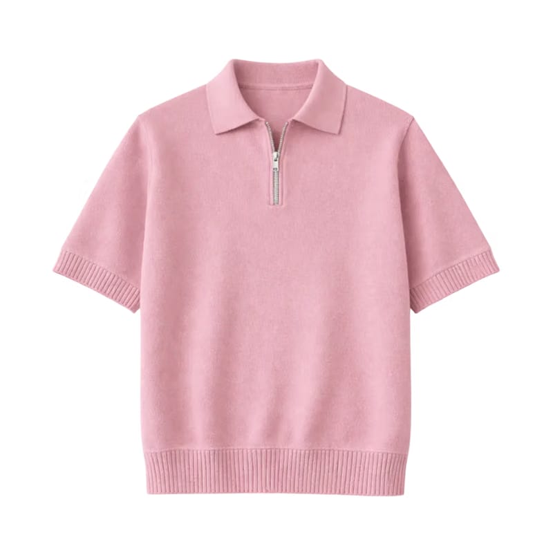 Legacy Classic Zip Polo - Blush