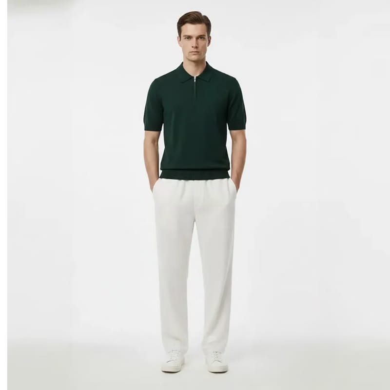 Legacy Classic Zip Polo - Forest