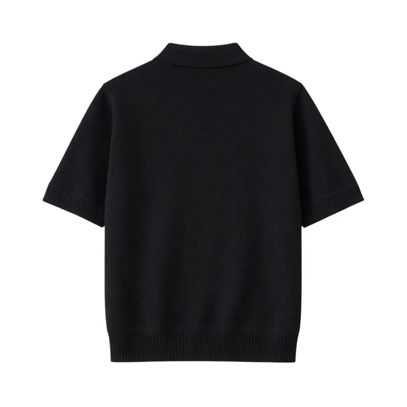 Legacy Classic Zip Polo - Noir Black