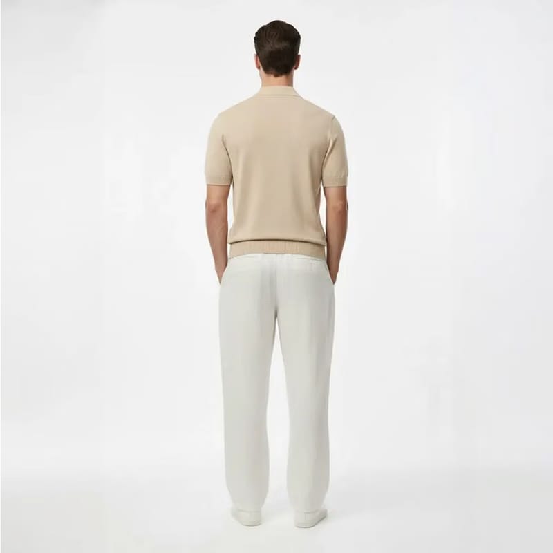 Legacy Classic Zip Polo - Oat