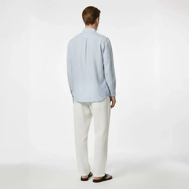 Classic Oxford Stripe Shirt – Sky Blue