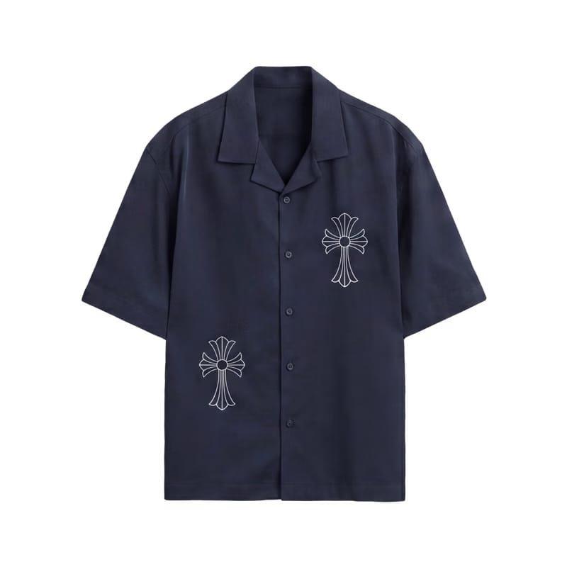City Off Domes Abstract Route Blue Bowling Shirt