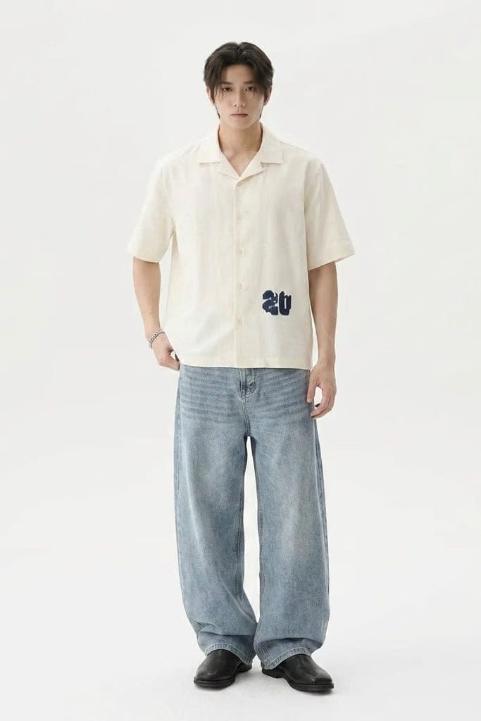 City Off Domes Apex Street White Bowling Shirt