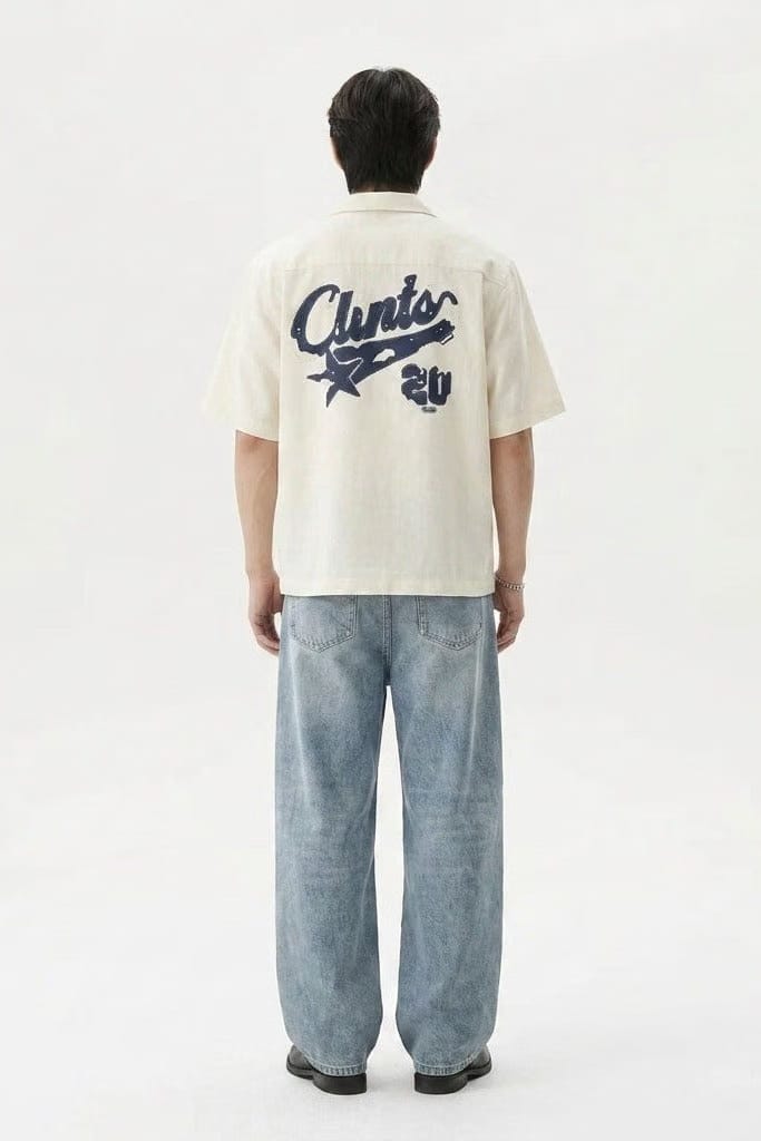 City Off Domes Apex Street White Bowling Shirt