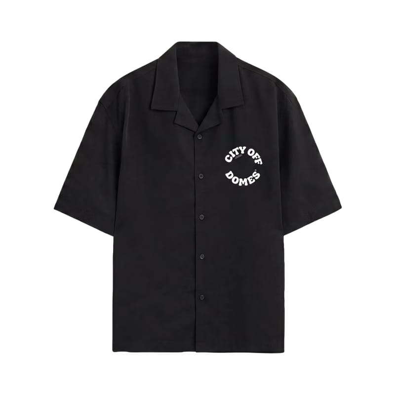 City Off Domes Dynasty Wear Black Bowling Shirt