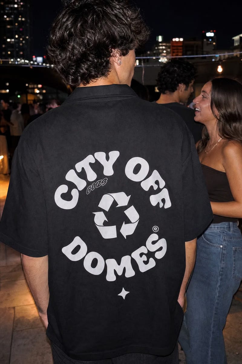 City Off Domes Dynasty Wear Black Bowling Shirt