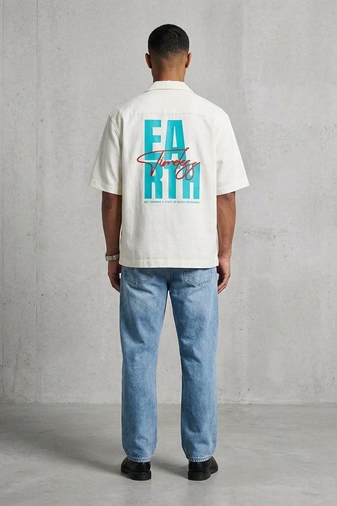 City Off Domes Elevate Daily White Bowling Shirt