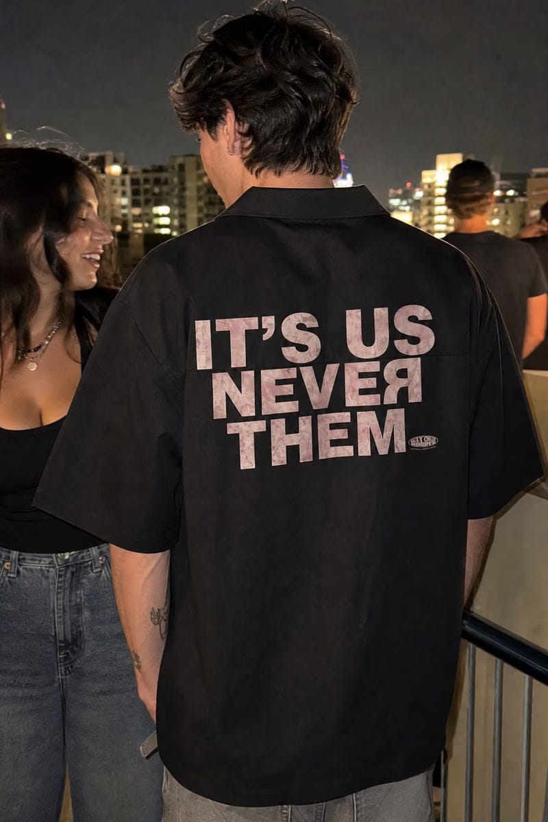 City Off Domes Keep Inspiring Black Bowling Shirt