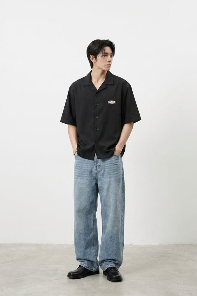City Off Domes Keep Inspiring Black Bowling Shirt