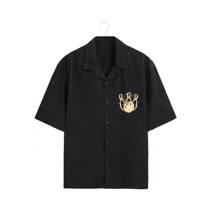 City Off Domes Limitless Minds Black Bowling Shirt