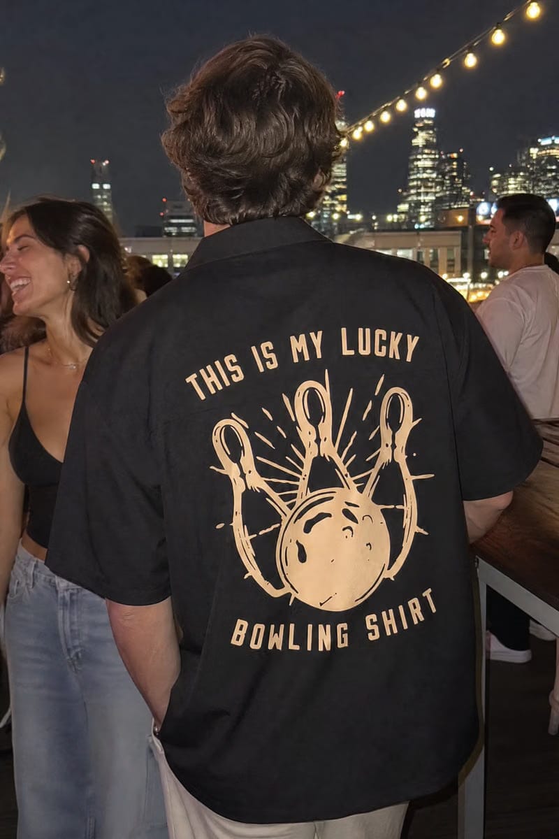 City Off Domes Limitless Minds Black Bowling Shirt