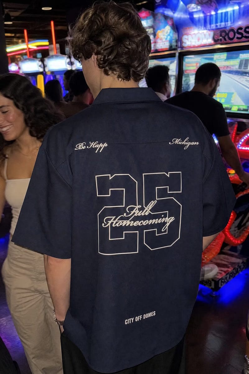 City Off Domes Midnight Game Blue Bowling Shirt