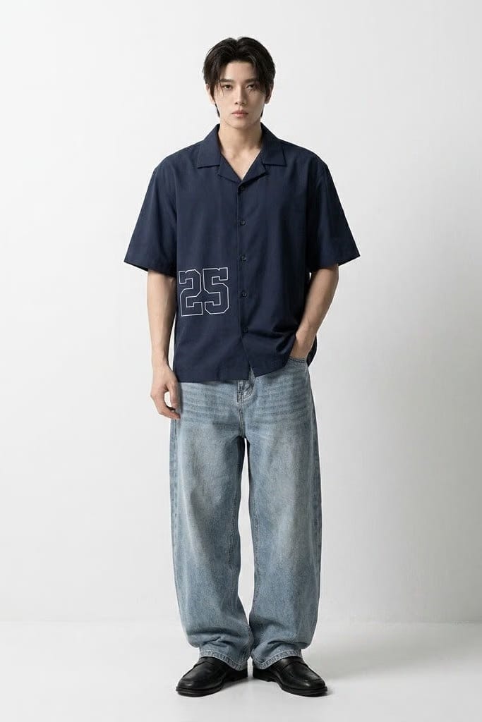 City Off Domes Midnight Game Blue Bowling Shirt