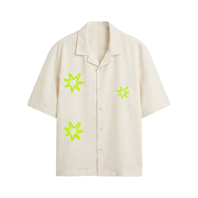 City Off Domes Next Wave White Bowling Shirt