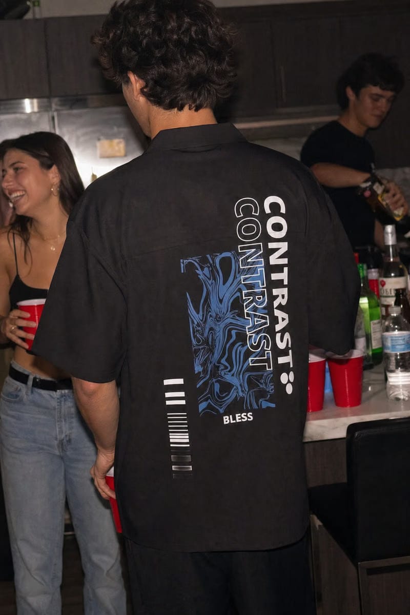 City Off Domes Starline Collective Black Bowling Shirt