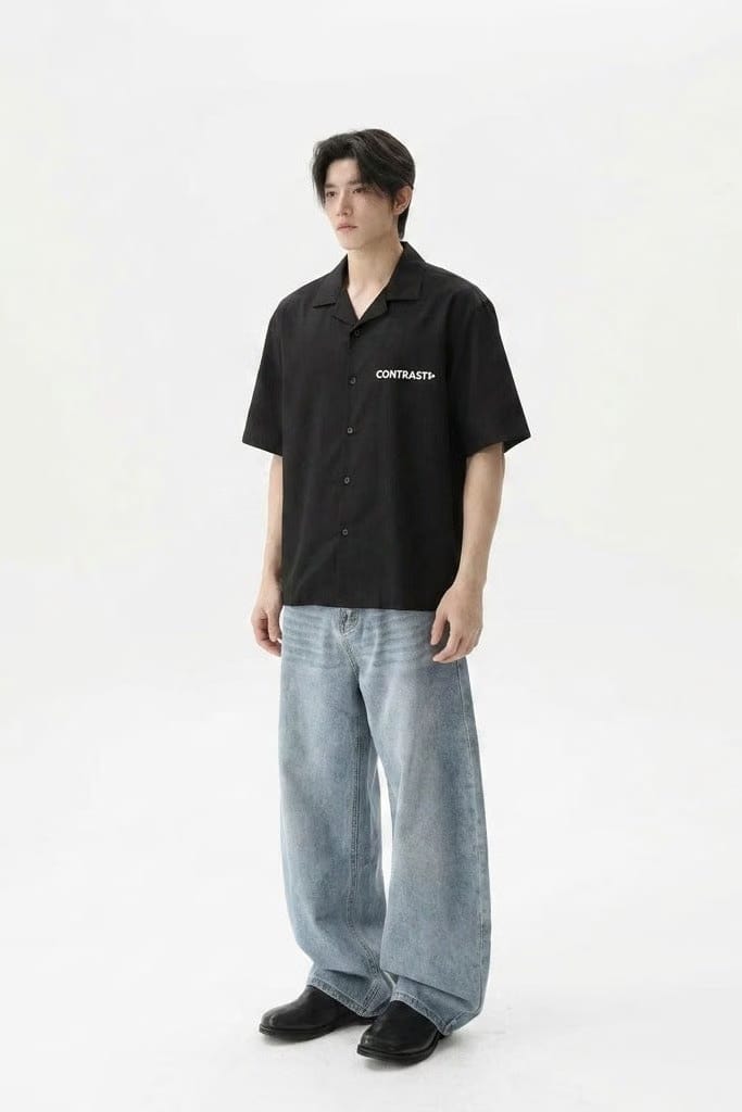 City Off Domes Starline Collective Black Bowling Shirt