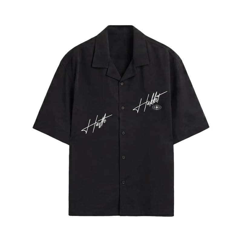 City Off Domes Static Vision Black Bowling Shirt
