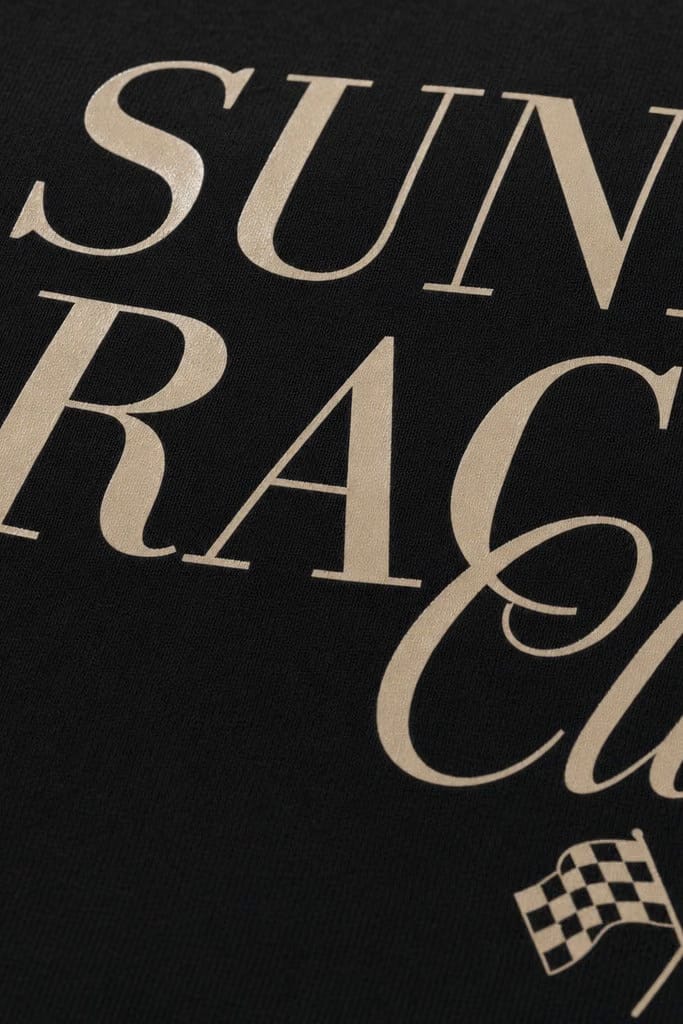 City Off Domes Sunday Racing Black Bowling Shirt