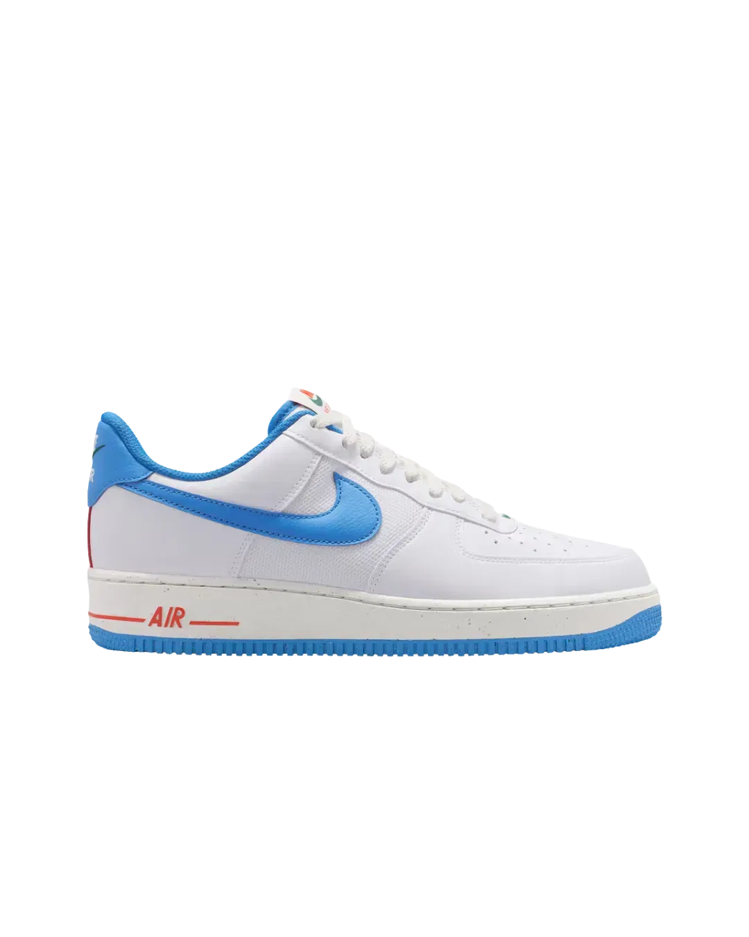 Nike AIR FORCE 1 '07 NN White Italy Blue Sail Team Orange