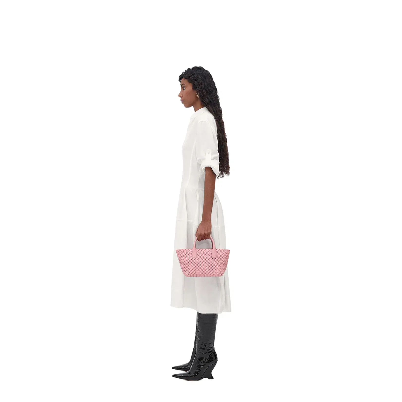 Cabat Mini Leather Handbags - Pink