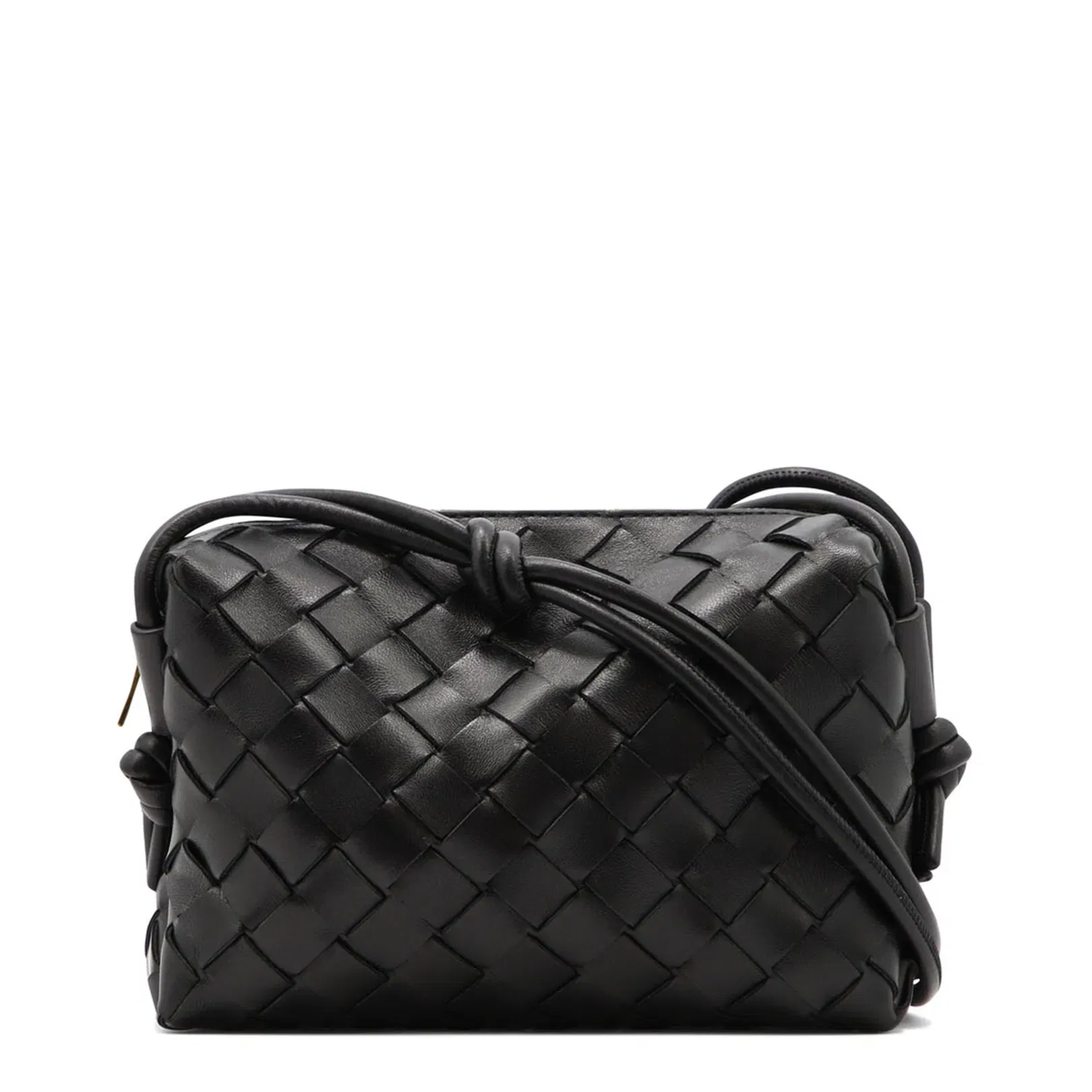 Loop Mini Leather Camera Bags - Black