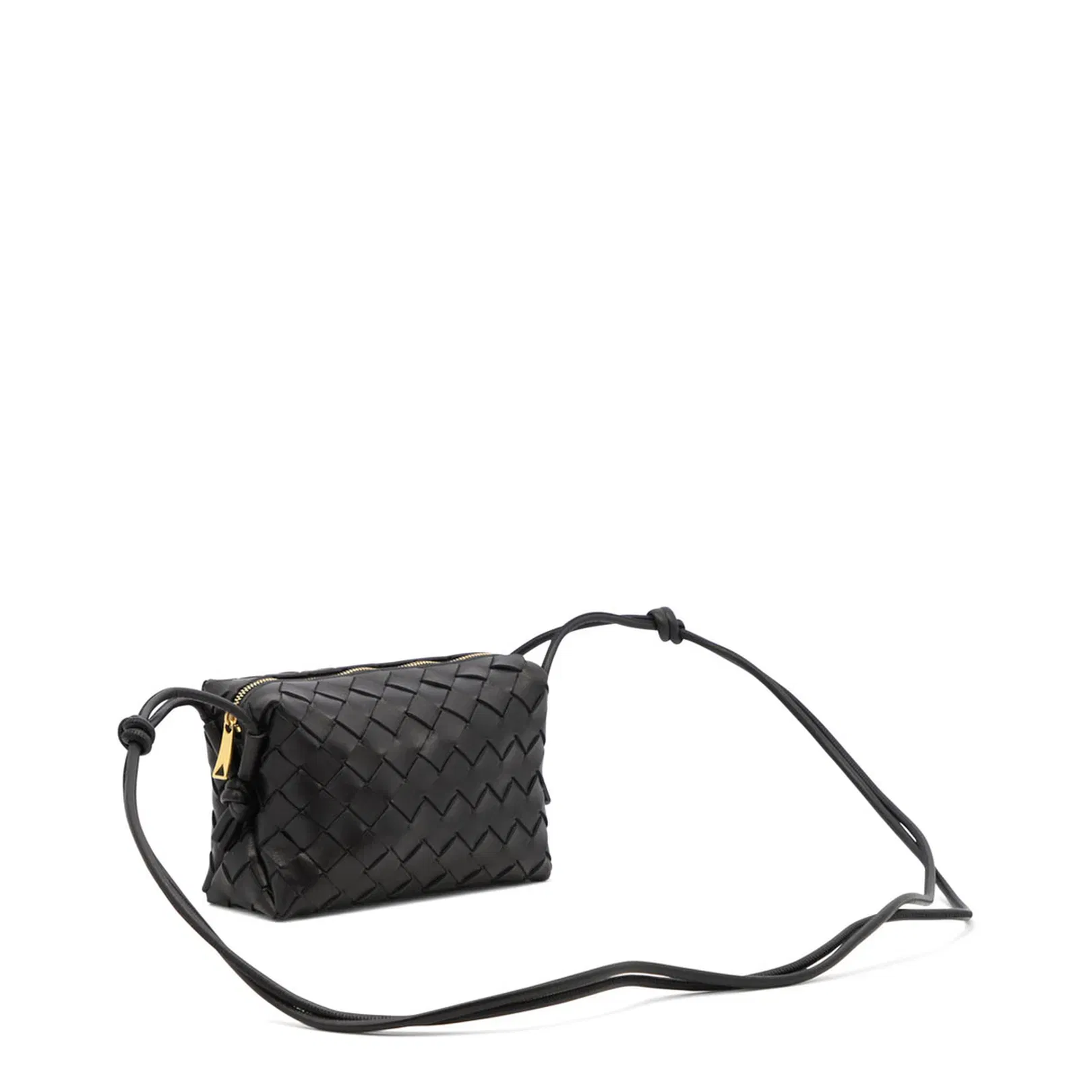 Loop Mini Leather Camera Bags - Black