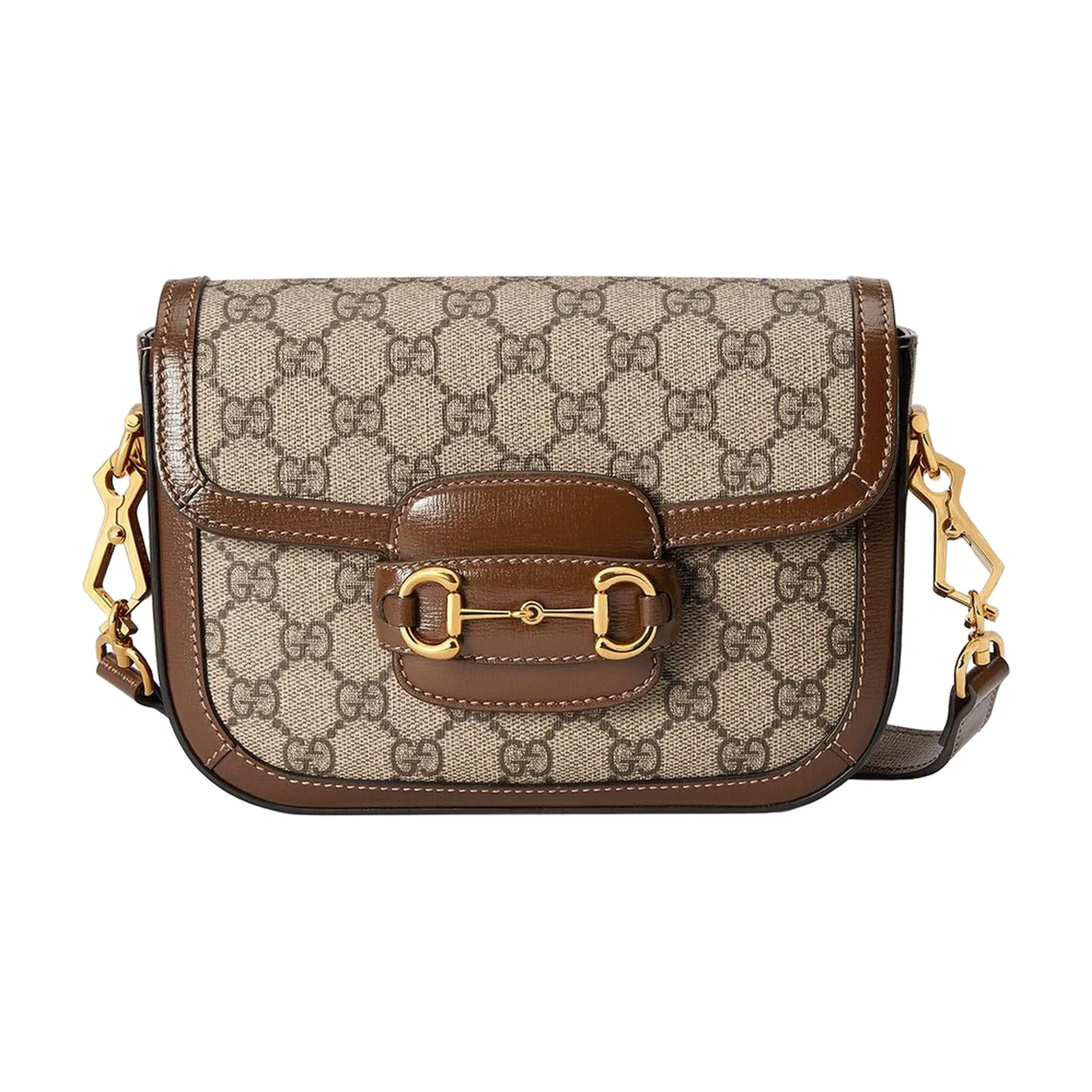 Horsebit 1955 Small Leather Shoulder Bag - Brown