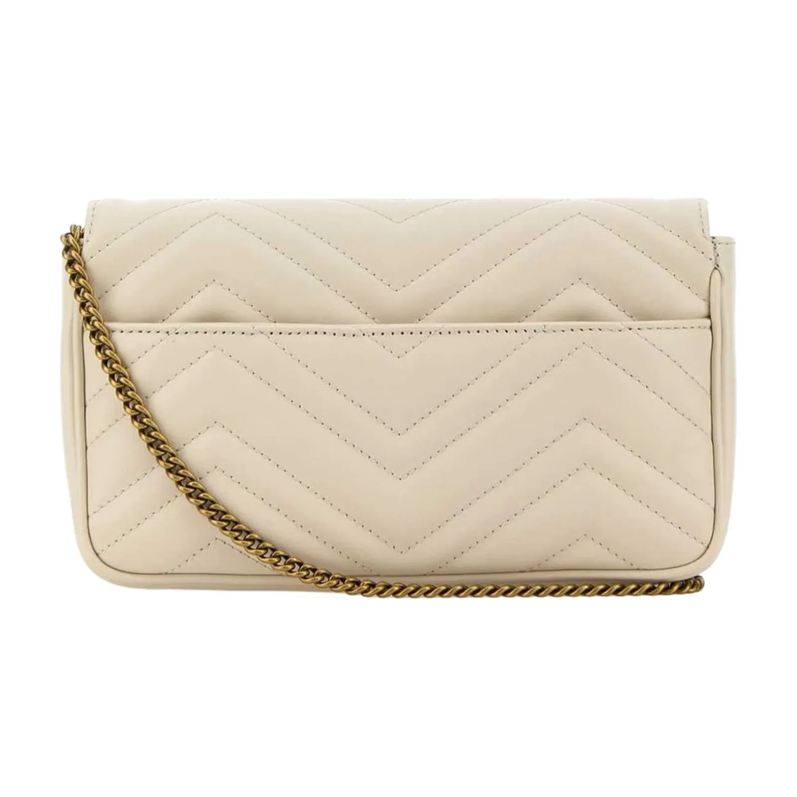GG Marmont Canvas Shoulder Bag - Beige