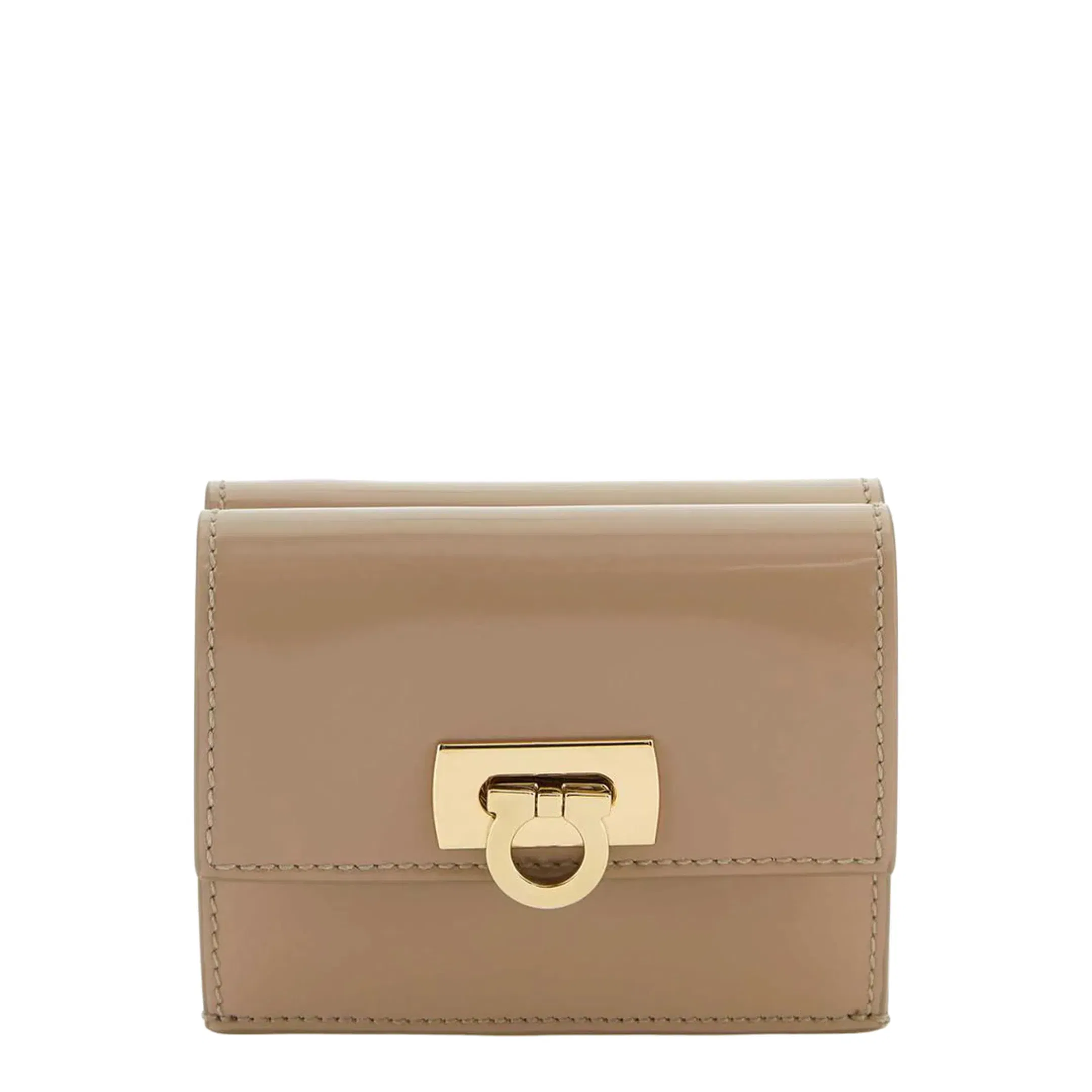 Clasp Wallet, Gold Hardware