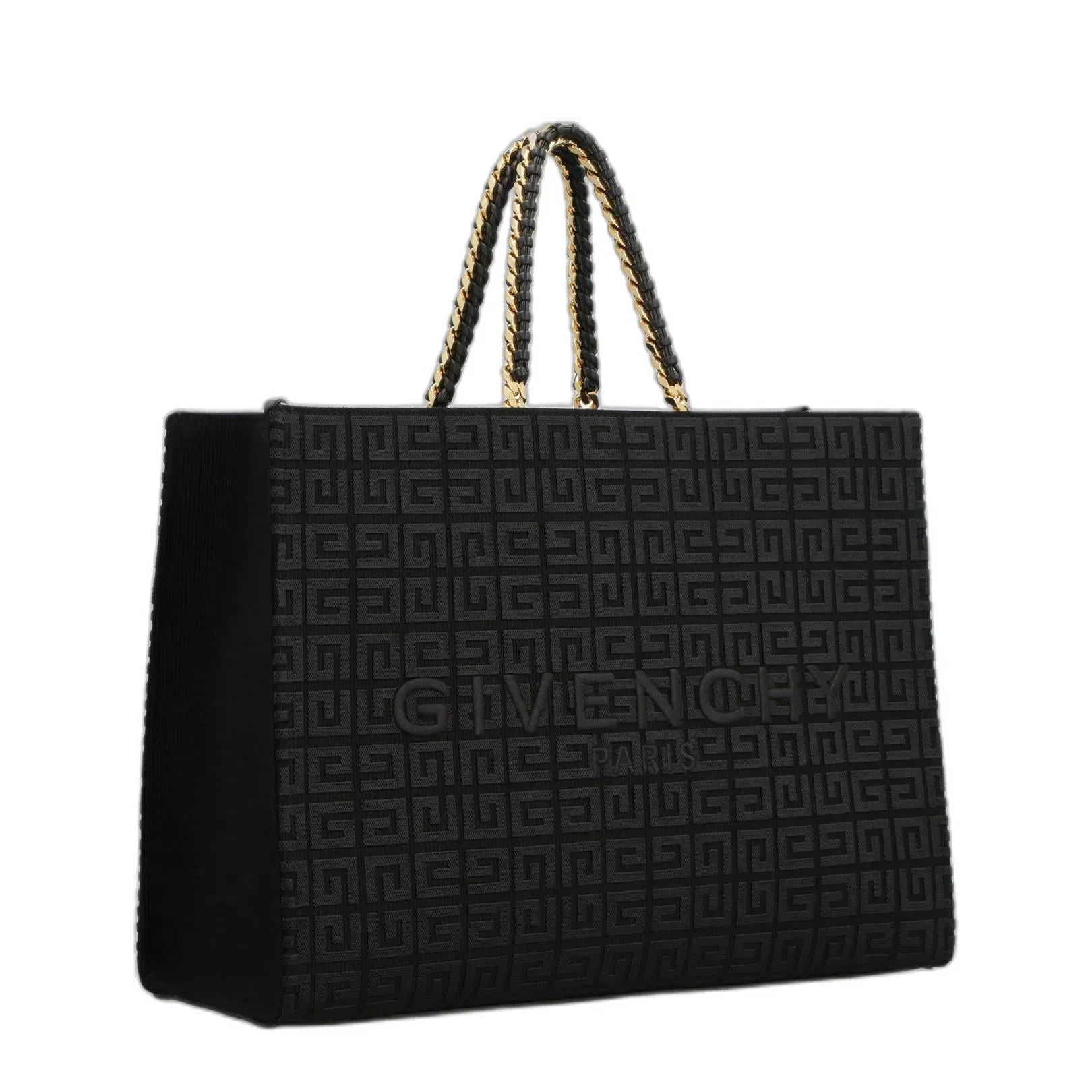 G-Tote Medium Shopping Bag In 4G Embroidery With Chain