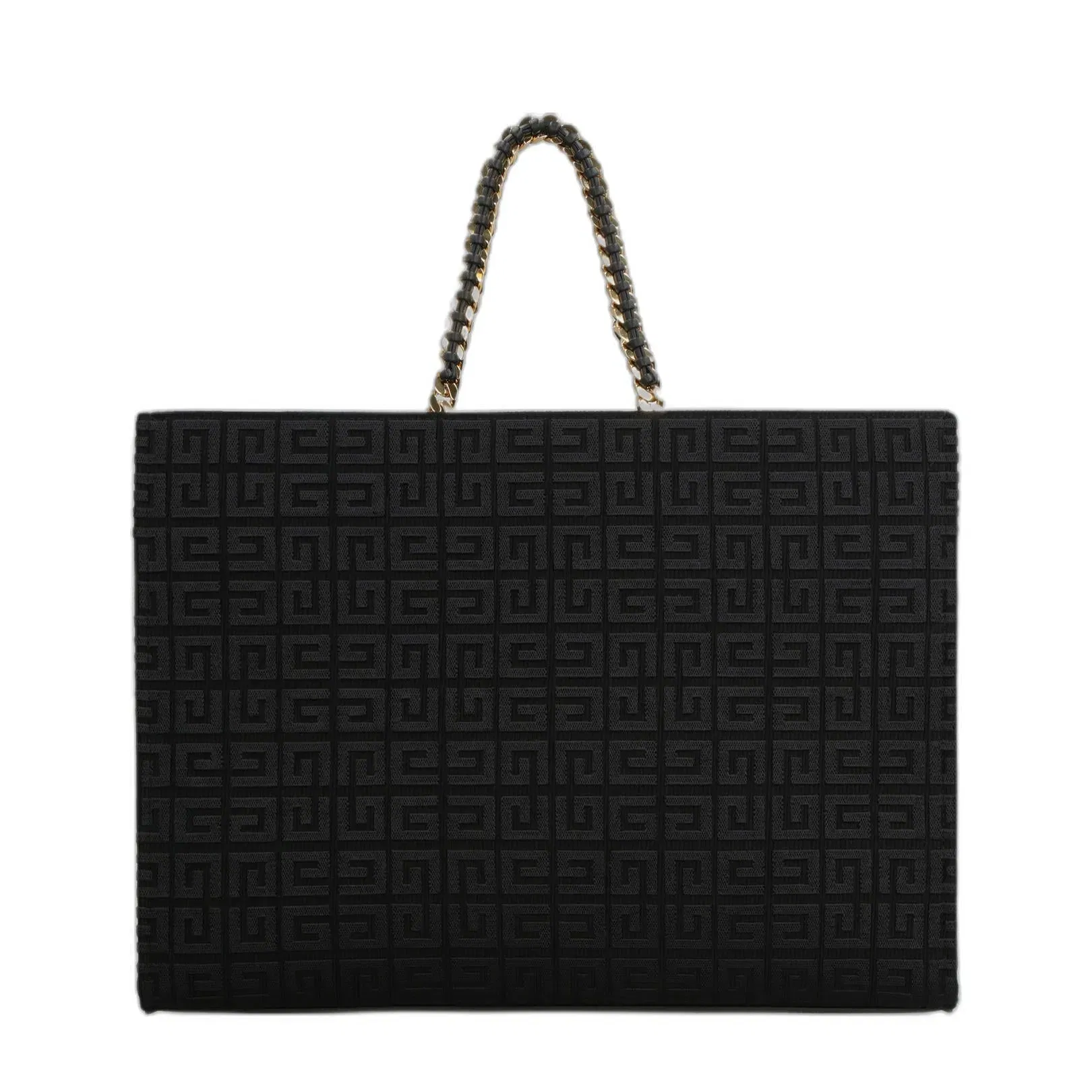 G-Tote Medium Shopping Bag In 4G Embroidery With Chain
