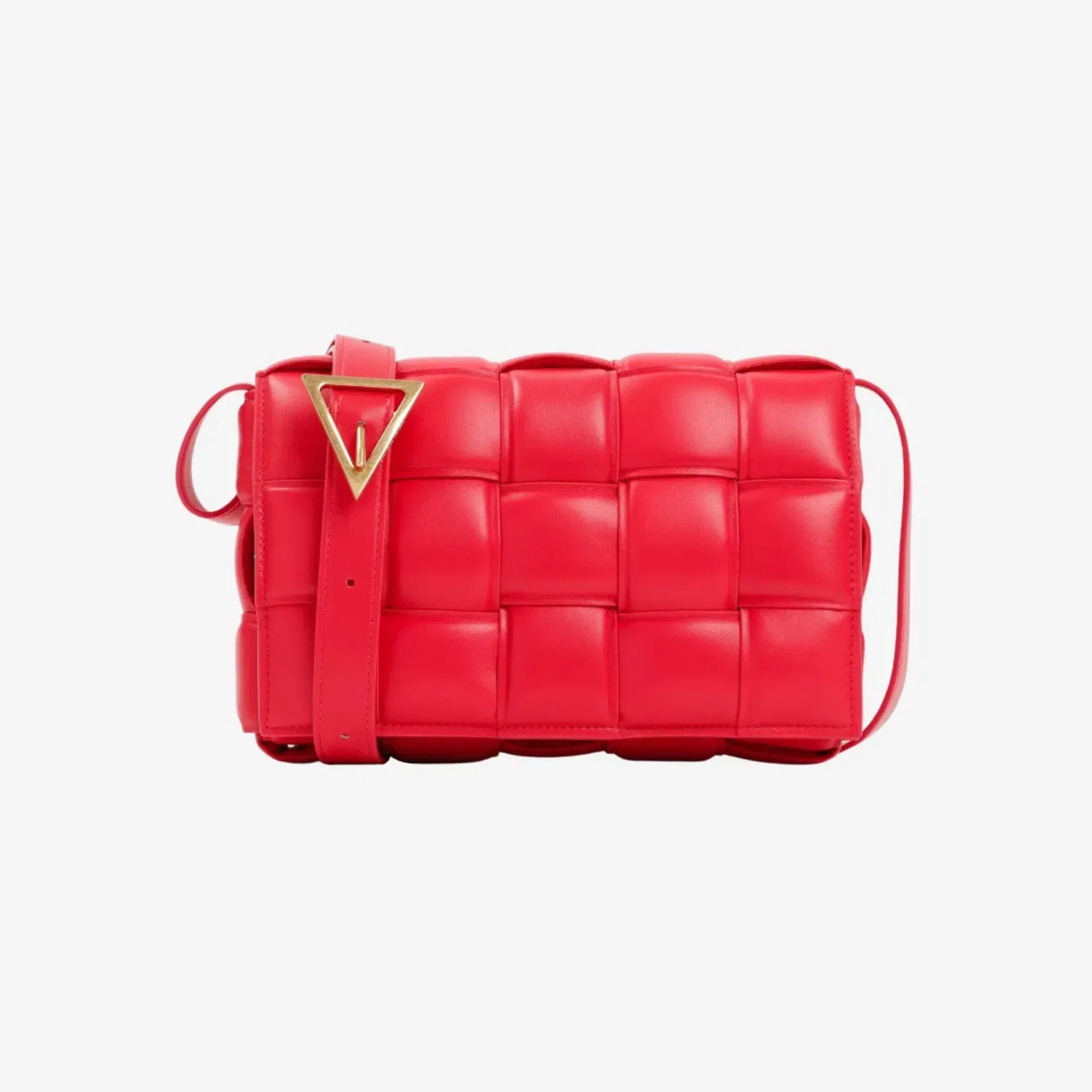 Padded Cassette Crossbody Bag In Fuchsia