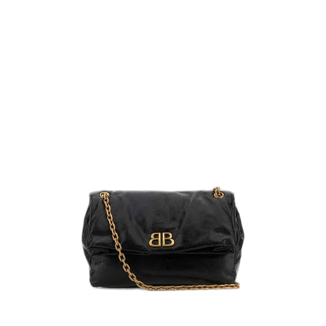 Monaco Medium Chain Bag In Black