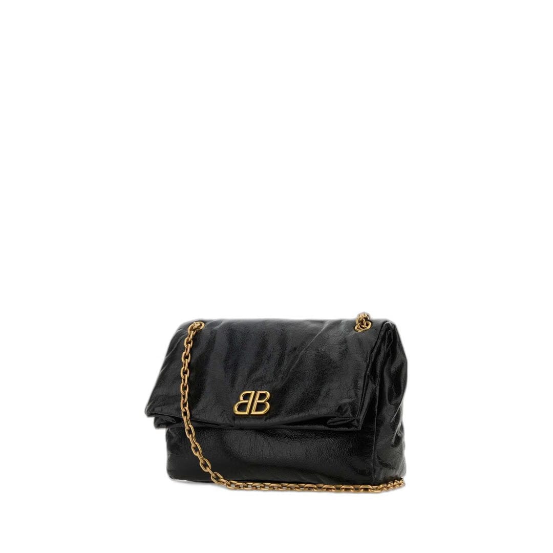 Monaco Medium Chain Bag In Black
