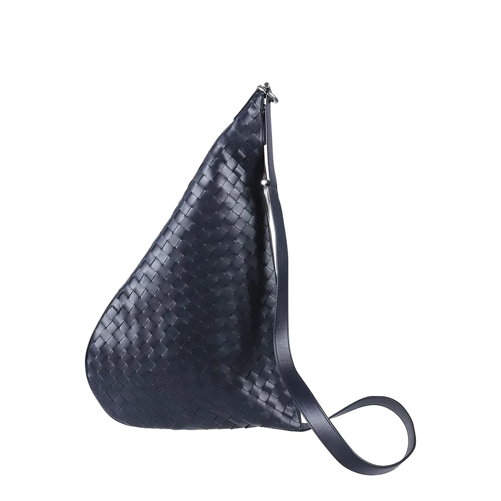 Virgule Medium Leather Shoulder Bags - Black